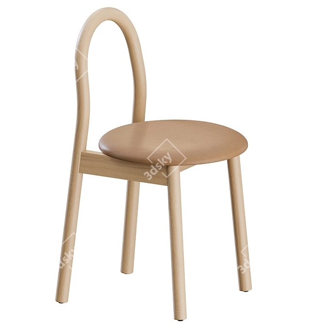 Sleek Modern Bobby Chair DesignByThem 3D model image 6