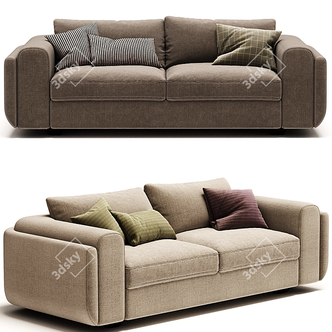 EILEEN SOFA: Modern 3D Model 3D model image 3