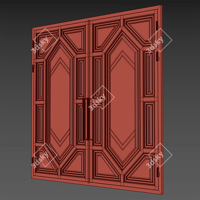 Modern Gate Model for 3D 3D model image 5