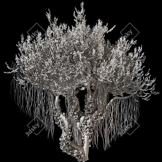 Jungle Tree & Ivy Parts 3D model image 7