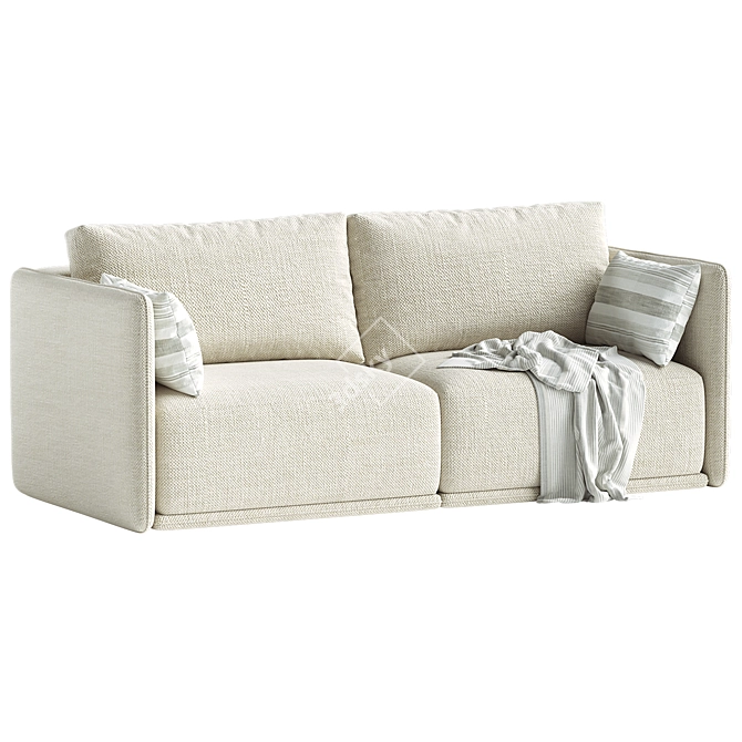 Ford 2 Seater Sofa Model 3D model image 3