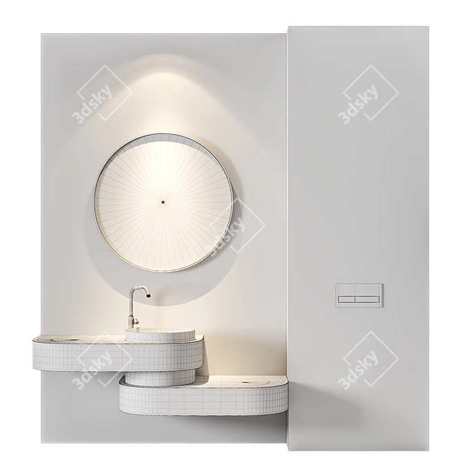 Luxury 3D Bathroom Design Package 3D model image 2