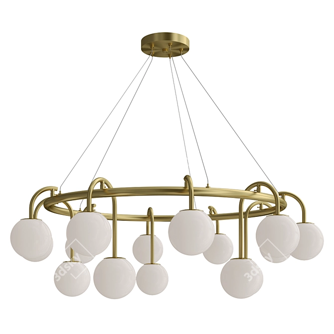 Sleek LULLA Pendant Light 3D model image 1