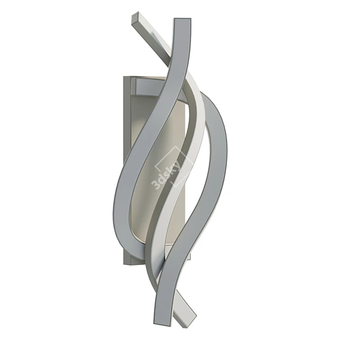 Modern Acrylic Wall Sconce Light 3D model image 1