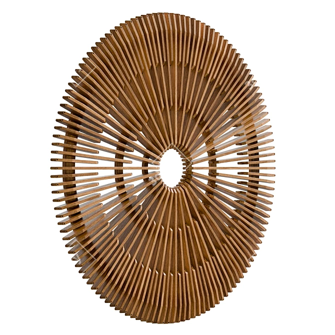 Teakwood Wall Frame 120cm UV 3D model image 4