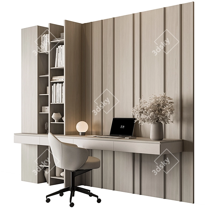 Modern Office Furniture Set 3D model image 2