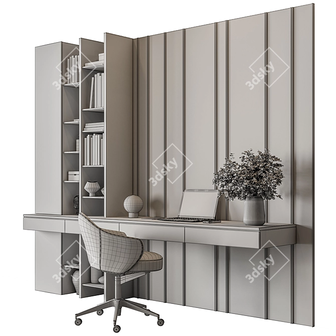 Modern Office Furniture Set 3D model image 4