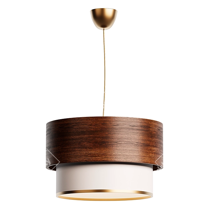 Modern Zales Drum Pendant in Corona 3D model image 1