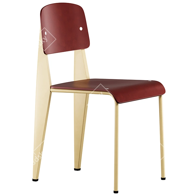 Modern Classic Dining Chairs Vitra 3D model image 1