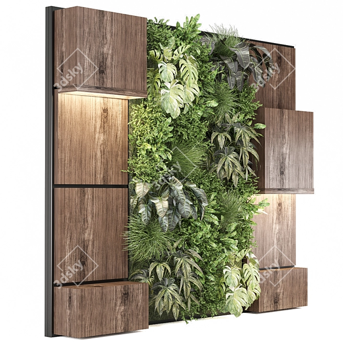 Vertical Garden Set 1338: Modern Indoor Wall Art 3D model image 5