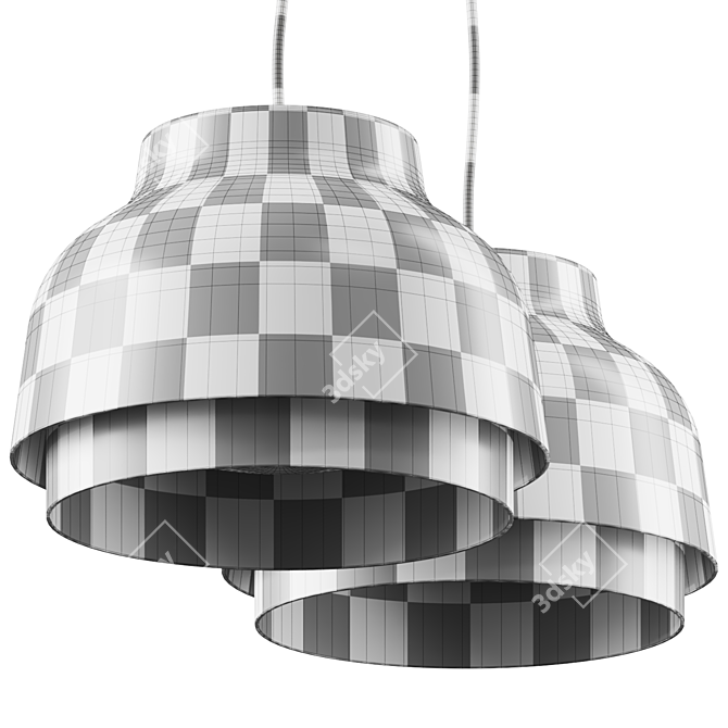 Modern Minimalist Pendant Lamp, 3D-Model 3D model image 3