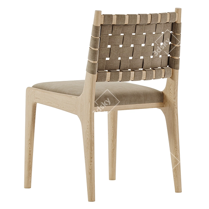 Elegant Dunham Dining Chair Set 3D model image 4