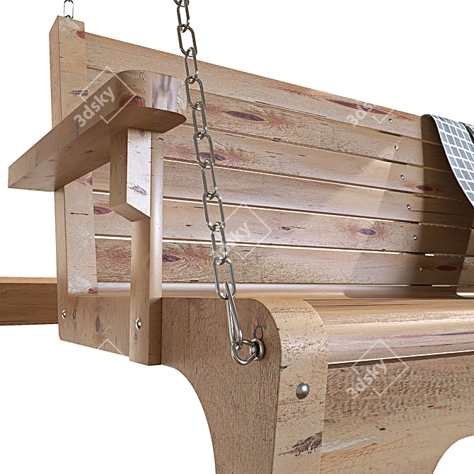 Modern Swing Bench 3D Model 3D model image 7