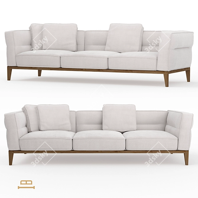 KANO Corner Sofa Bed 3D model image 2