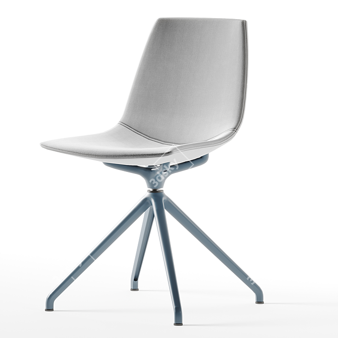 Elegant Ola Swivel Chair 3D model image 2