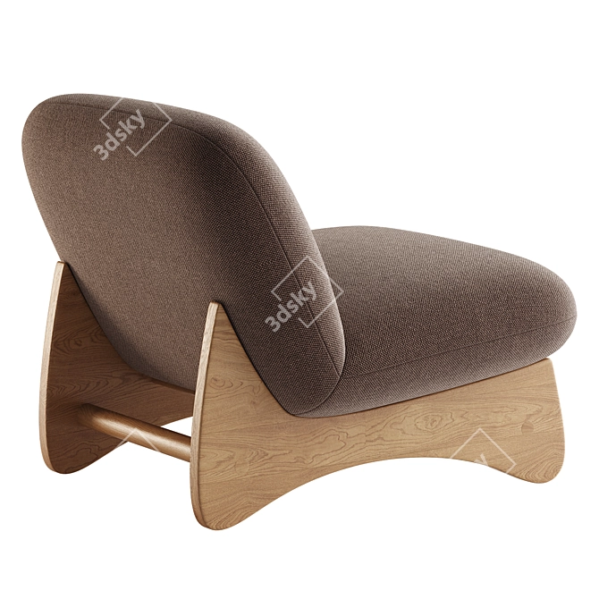 Astra Green Accent Chair 3D model image 4