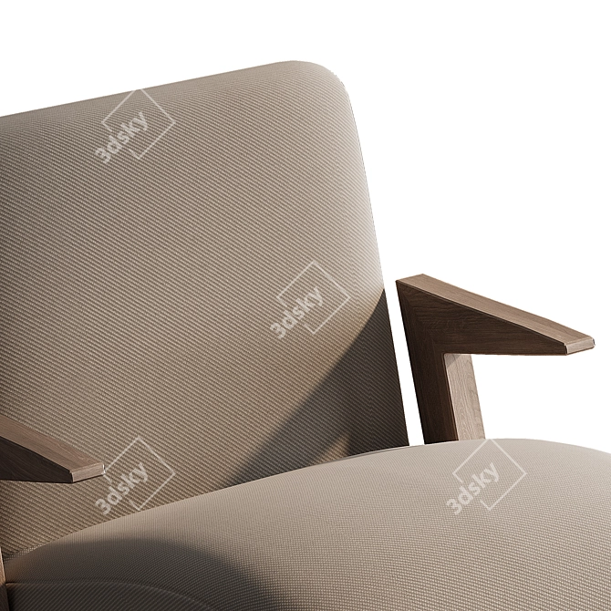 Elegant Venosa Chair: Luxurious Design 3D model image 4