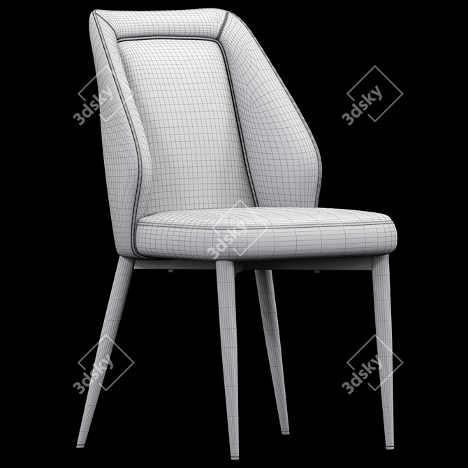 Modern Dining Set Furniture Bundle 3D model image 5