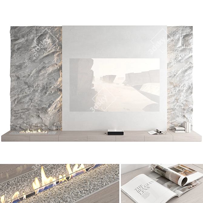 Xiaomi Mi Laser Projector TV Wall 3D model image 1