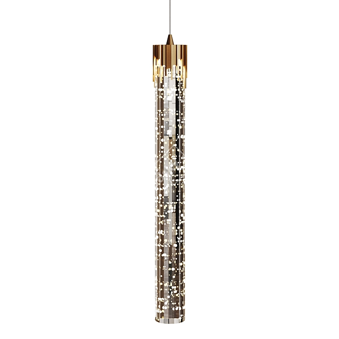 Elegant Crystal Pendant Lighting 3D model image 5