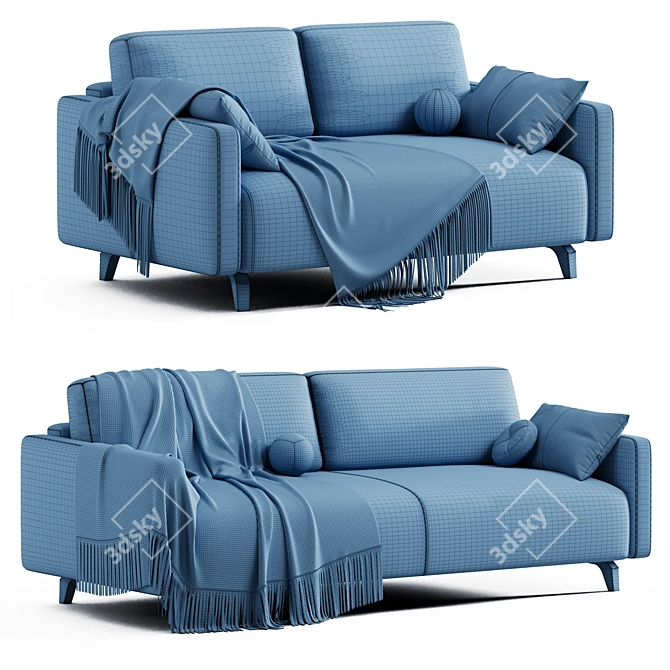 Modern Lieri Sofa with UV Mapping 3D model image 7