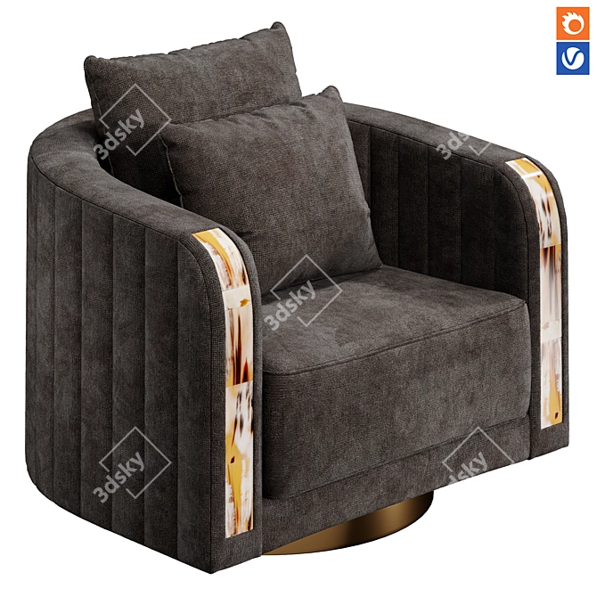 Luxury Arcahorn Afrodite Decor 7044B 3D model image 1