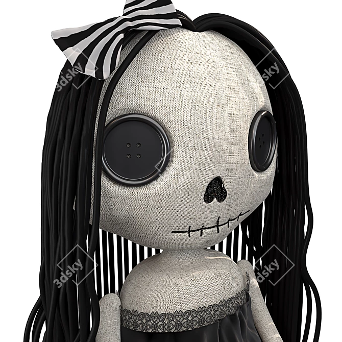  Creepy Doll 3D Model 3ds Max Vray 3D model image 5