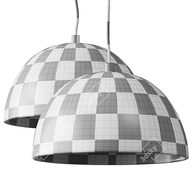 Terracotta Mini Pendant Lamp Kit 3D model image 3