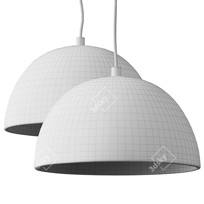 Terracotta Mini Pendant Lamp Kit 3D model image 4