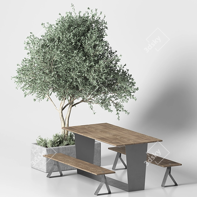 Urban 2015 Furniture Set 3D model image 2