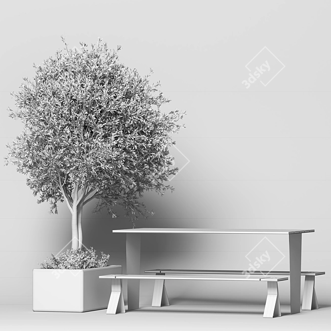 Urban 2015 Furniture Set 3D model image 5