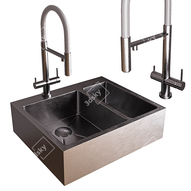 AKISAME Sink 3D Model FBX 3D model image 1