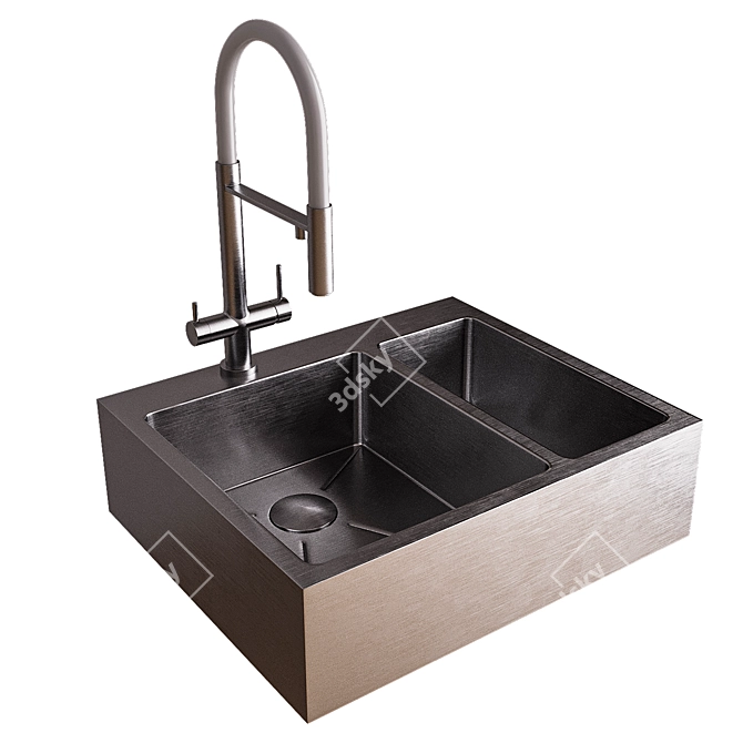 AKISAME Sink 3D Model FBX 3D model image 2