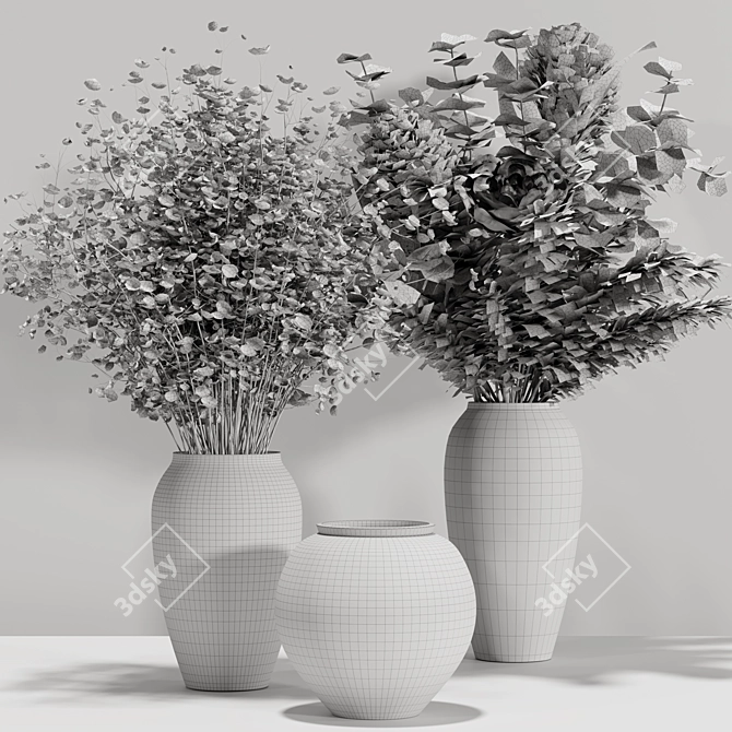 Exquisite Plants Bouquet 05 Display 3D model image 3