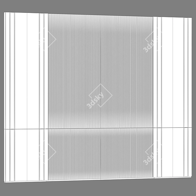 Modern Classic Wall Panels 3D model image 3