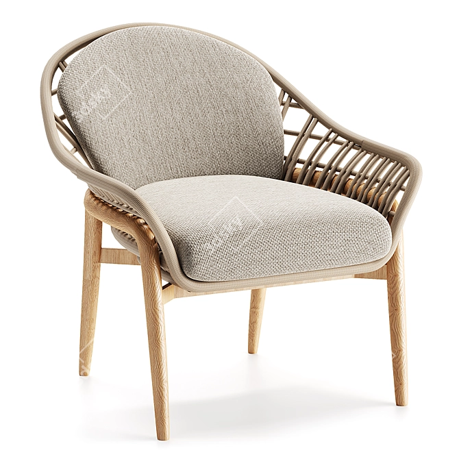 Irati Garden Armchair by La Redoute 3D model image 1