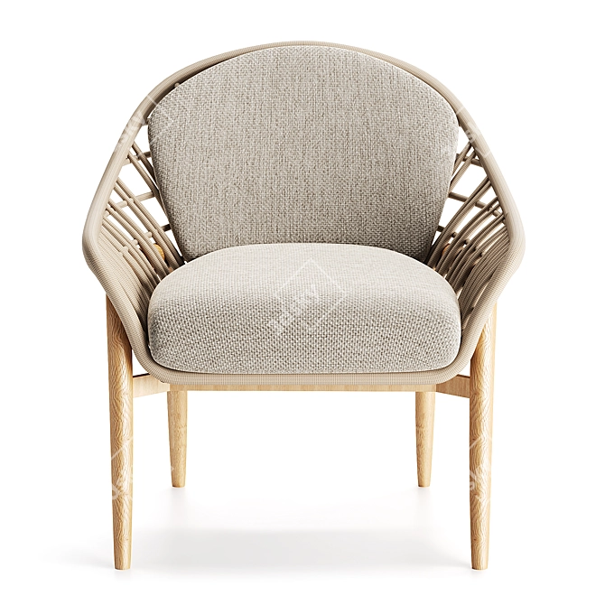 Irati Garden Armchair by La Redoute 3D model image 2