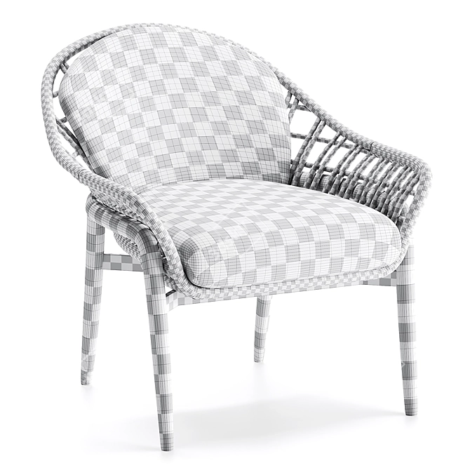 Irati Garden Armchair by La Redoute 3D model image 4