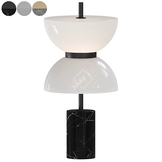 Kyoto Glass Table Lamp 3D model image 1