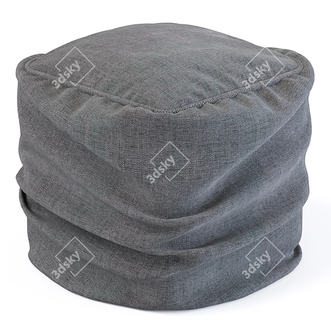 Horizontal Fold Pouf, 2016 Design 3D model image 4