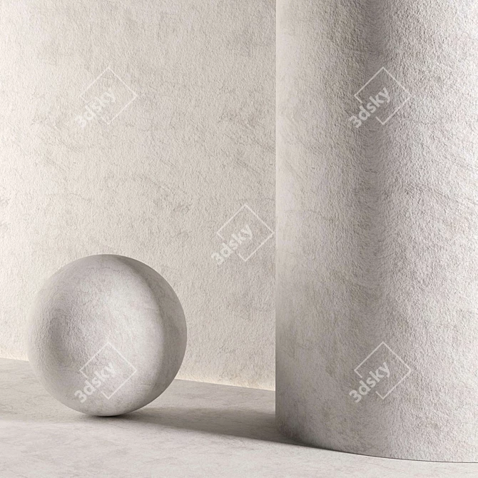  Seamless Plaster Material Pack 3D model image 1