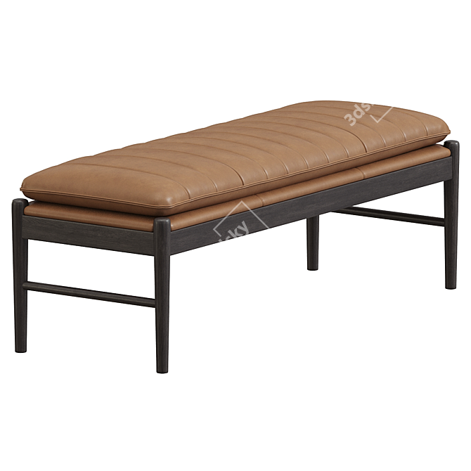 Versatile Chic Ottoman Bench 3D model image 1