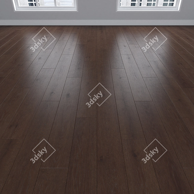 Dub Parquet Collection: Linear, Chevron, Herringbone 3D model image 2