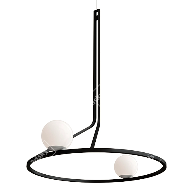 Linear LED Pendant by SVITANOK 3D model image 1