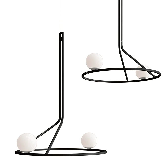 Linear LED Pendant by SVITANOK 3D model image 2
