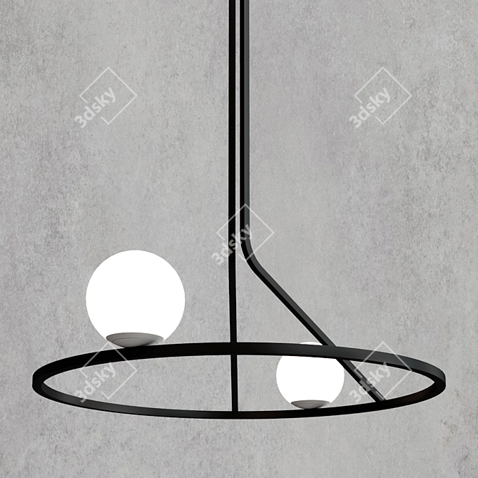 Linear LED Pendant by SVITANOK 3D model image 4