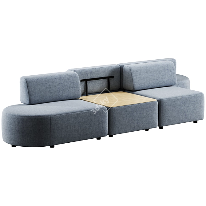 Inclass Entropy Modular Sofa 3D model image 2