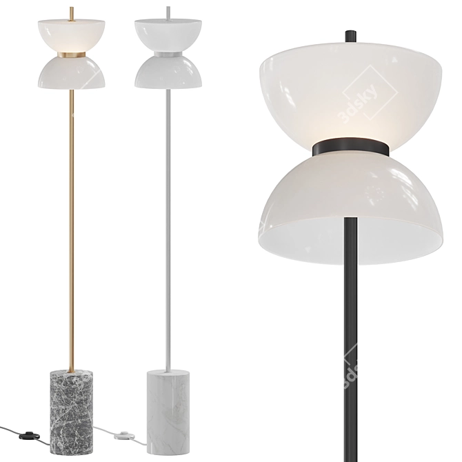 Kyoto Modern Floor Lamp 3D model image 2