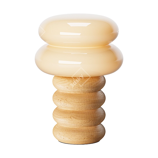 Elegant Napako Table Lamp 3D model image 1