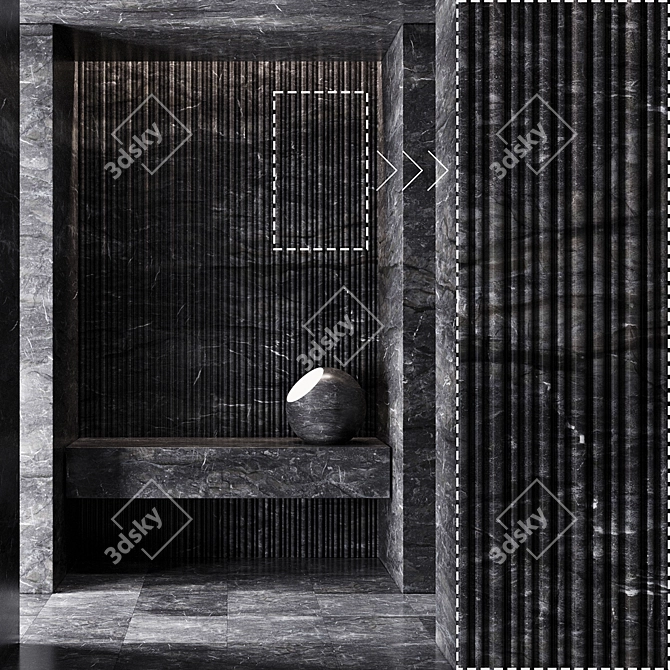 Corona Marble Stone Textures Kit 3D model image 2